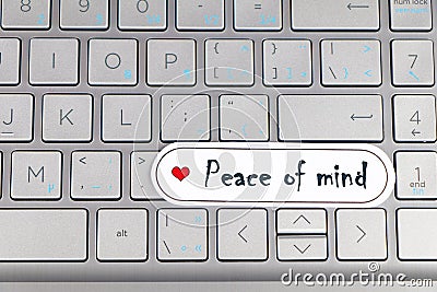 Concepts of Peace of mind. Stock Photo