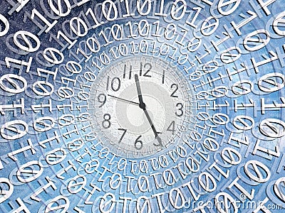 conceptual time and technology Stock Photo