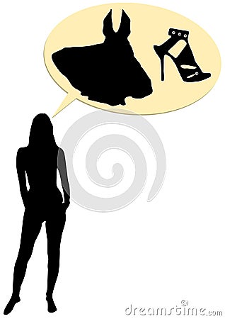 Conceptual business/ fashion illustration Vector Illustration