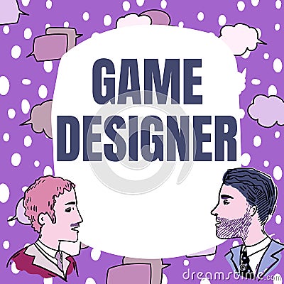 Text showing inspiration Game Designer. Business concept Campaigner Pixel Scripting Programmers Consoles 3D Graphics Stock Photo