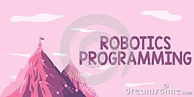 Conceptual caption Robotics Programming. Business approach software that used to perform autonomous tasks Stock Photo