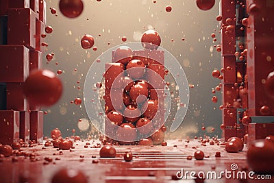 Conceptual Christmas imagery exploring abstract Stock Photo