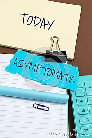 Conceptual display Asymptomatic. Business idea act, action, or an instance of referring to someone for work Stock Photo
