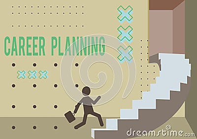 Conceptual display Career Planning. Word Written on stepwise planning of one s is possible professional career Gentleman Stock Photo