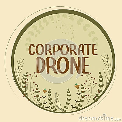 Handwriting text Corporate Drone. Word for unmanned aerial vehicles used to monitor business vicinity Stock Photo