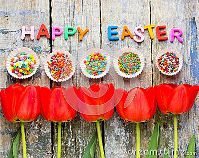 Conceptual Easter background Stock Photo