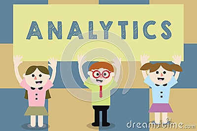 Conceptual hand writing showing Analytics. Business photo text systematic computational analysis of data statistics or infos Stock Photo