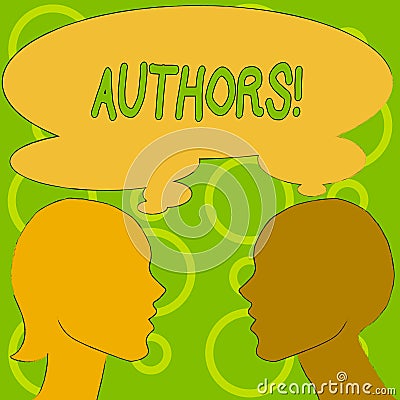 Conceptual hand writing showing Authors. Business photo text Writer Journalist Poet Biographer Playwright Composer Stock Photo