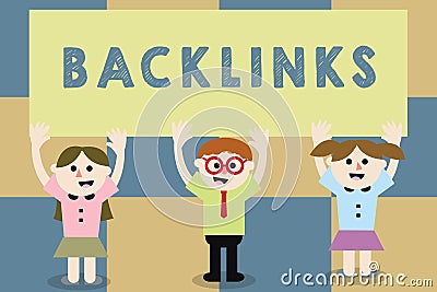 Conceptual hand writing showing Backlinks. Business photo text incoming hyperlink from one web page to another big website School Stock Photo