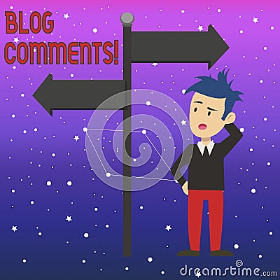 Conceptual hand writing showing Blog Comments. Business photo text Space at the end of each post for a reader to leave a Stock Photo