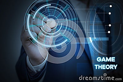 Conceptual hand writing showing Game Theory. Business photo text branch of mathematics concerned with analysis of Stock Photo