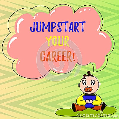 Conceptual hand writing showing Jumpstart Your Career. Business photo showcasing Make it work successfully after a Stock Photo