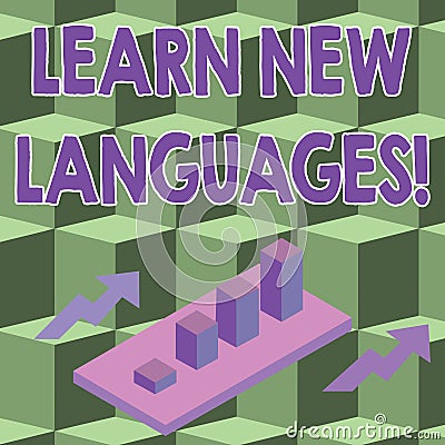 Conceptual hand writing showing Learn New Languages. Business photo showcasing developing ability to communicate in Stock Photo