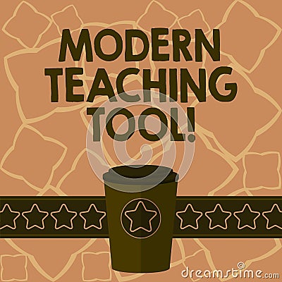 Conceptual hand writing showing Modern Teaching Tool. Business photo text Using technology as a tool for learning and Stock Photo
