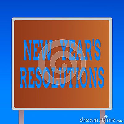 Conceptual hand writing showing New Year S Resolutions. Business photo showcasing reflection of goals, plan and Stock Photo
