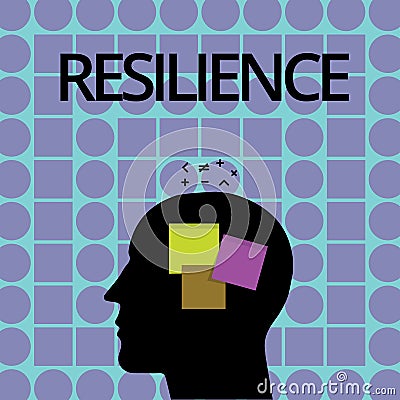 Conceptual hand writing showing Resilience. Business photo text Capacity to recover quickly from difficulties Stock Photo