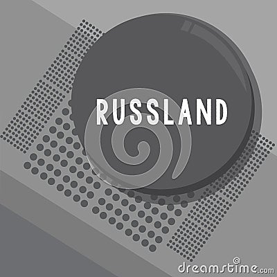 Conceptual hand writing showing Russland. Business photo showcasing former empire of eastern Europe and northern Asia Stock Photo