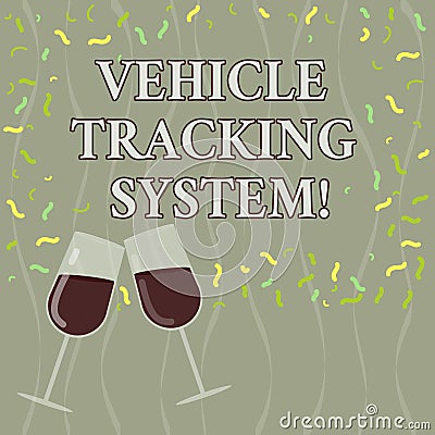 Conceptual hand writing showing Vehicle Tracking System. Business photo text monitoring and tracking the vehicle via Stock Photo