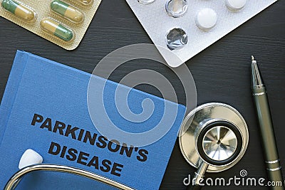 Conceptual hand written text showing Parkinson`s disease Stock Photo