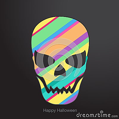 Conceptual human skull. Vector illustration. Vector Illustration