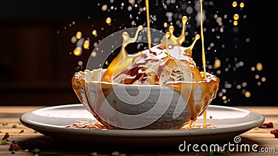 Conceptual Ice cream Photo Exploring Flavor Explosion Stock Photo