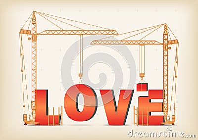 Building a love Vector Illustration