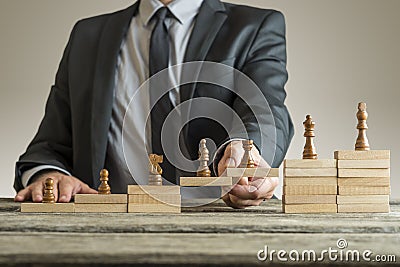 Conceptual image of career management Stock Photo