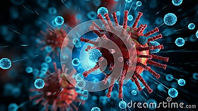 Conceptual image of a contagious virus Stock Photo