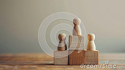 Conceptual image of a hierarchical structure representing Stock Photo