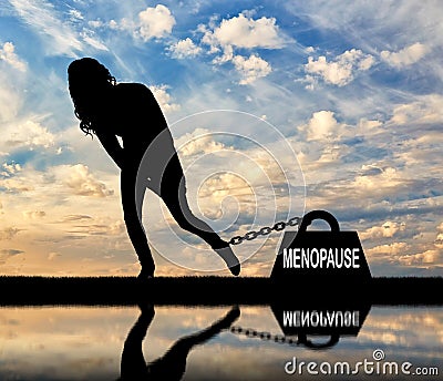 Conceptual image of menopause in women Stock Photo