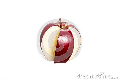 Conceptual image with red apple. Stock Photo