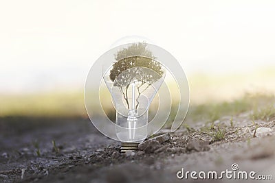 Conceptual image of renewable energy Stock Photo