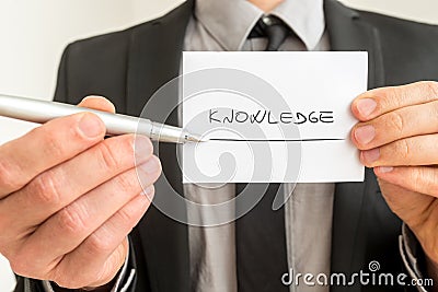 Conceptual image with the word Knowledge Stock Photo