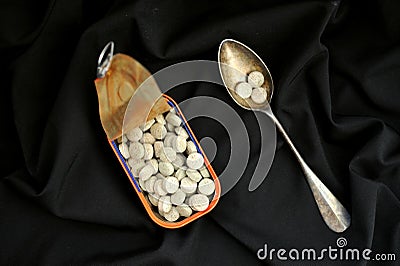 Conceptual photography medicine as our survival against and disease Stock Photo