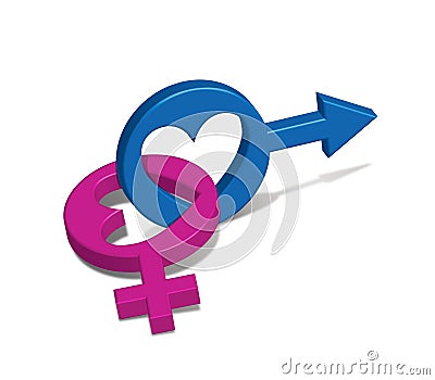Male Female Symbol Stock Photo