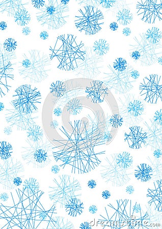 Conceptual snow flakes Stock Photo