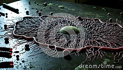 Conceptual Viral Spread Illustration Stock Photo