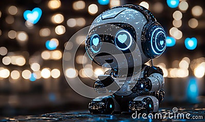 Conceptualizing a 3D illustration of Chat GPT, an app with a chatbot using natural language processing to communicate Cartoon Illustration