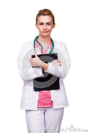 Concerned medic Stock Photo