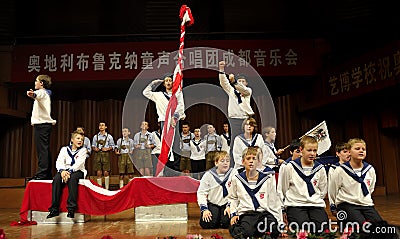 Concert of Austrian St,Florian Boy's Choir Editorial Stock Photo