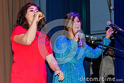 Concert and awarding of the best workers in the Gomel region of Belarus. Editorial Stock Photo