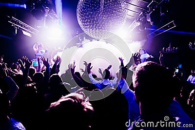 Concert in club Stock Photo