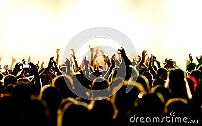 Concert Crowd Stock Photo