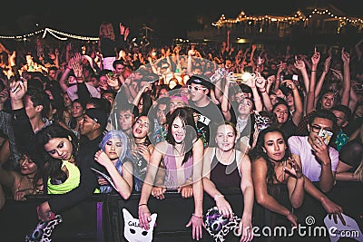 Concert Crowd Editorial Stock Photo