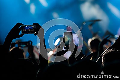 Concert crowd Stock Photo