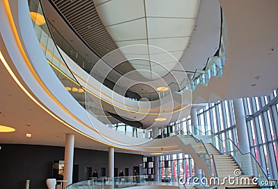 Concert Hall interior - Krakow, Poland Editorial Stock Photo