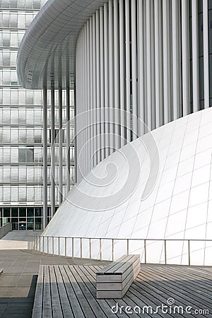 Concert Hall, named Philharmonie Luxembourg Editorial Stock Photo