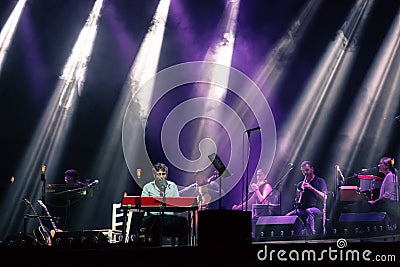 Concert of Italian singer Dario Brunori Editorial Stock Photo