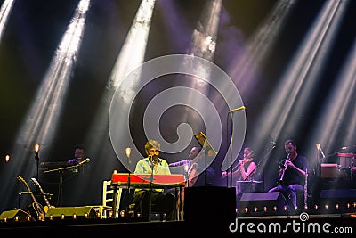 Concert of Italian singer Dario Brunori Editorial Stock Photo