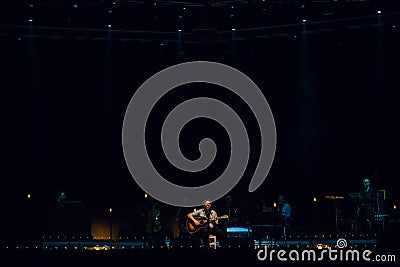 Concert of Italian singer Dario Brunori Editorial Stock Photo